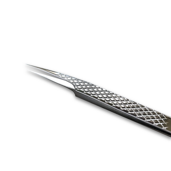 Diamond Grip Isolation Straight Tweezers - Lash Cat